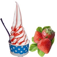 لبه توت  فرنگی  لیوانی